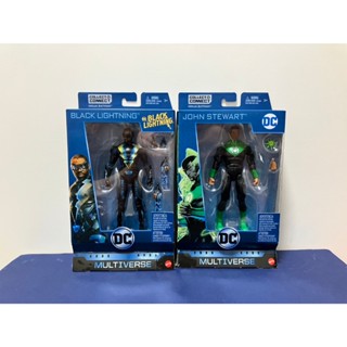 DC MULTIVERSE 黑閃電 黑霹靂 綠燈俠 綠燈戰警 約翰 黑人 美泰兒 MATTEL 人偶 玩具 模型 影集