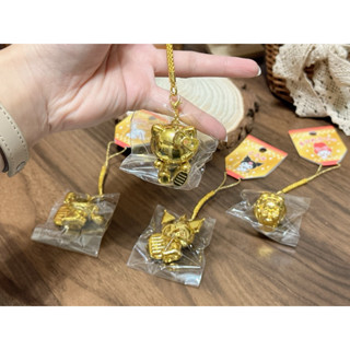 現貨 日本 三麗鷗 根付吊飾 黃金招財貓 祈福根付 kitty 美樂蒂 大耳狗 庫洛米 吊飾 掛飾 招財