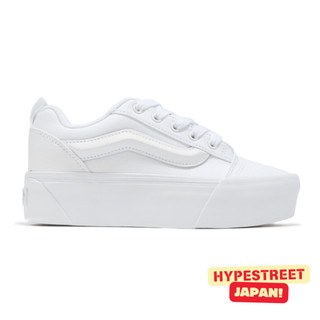 Vans Knu Stack 全白 立體白線 小白鞋 麂皮 護士鞋 增高鞋 厚底鞋 女鞋 VN000CP6W00