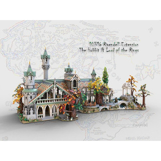 只有「電子說明書」樂高 積木 LEGO MOC 149444 10316 Rivendell Extension