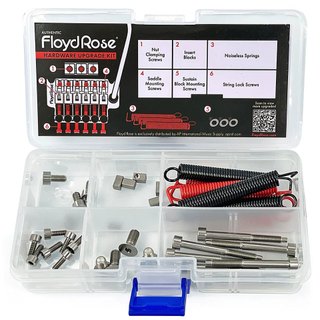 Floyd Rose Titanium Hardware 輕量化 鈦合金 大搖座 螺絲 靜音彈簧 升級 套組