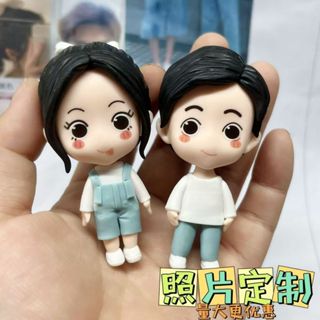 客製化 情人節禮物 生日禮物 黏土 女朋友 訂製照片 黏土照片定製情人節禮物生日小眾禮品送男生情侶紀念生日禮物