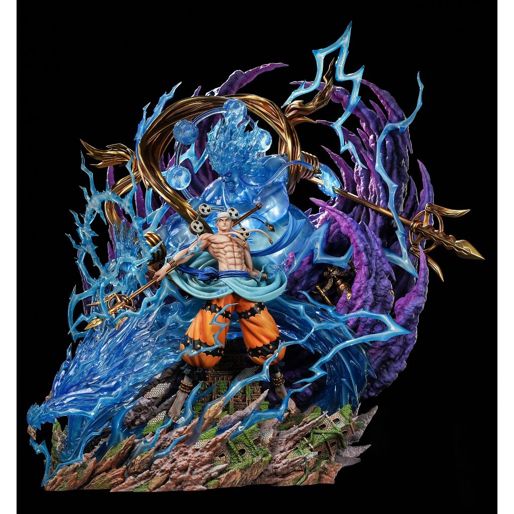 GK預購 Raven 工作室 海賊王 六千萬伏特 雷龍 兩億伏特 雷神 艾尼路 稚熱gk公仔模型 AB12240