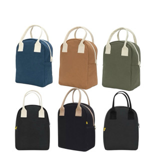 ∣ new ∣ 拉鍊隨手袋-加拿大Fluf有機棉 午餐袋 野餐袋 環抱袋 點心袋