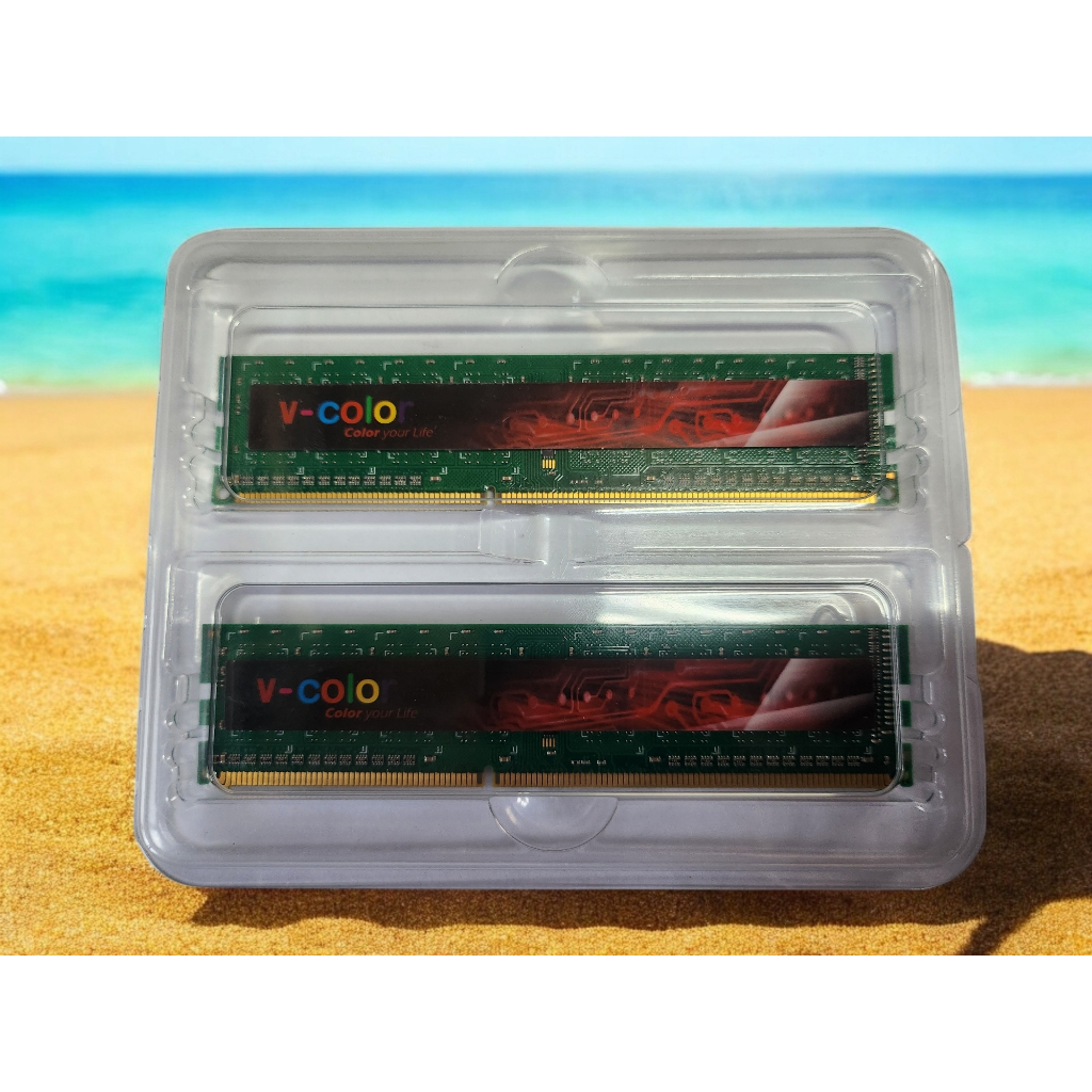 含稅 v-color 全新終保 DDR3 1600 8GB 4GBX2 跑雙通  桌上型記憶體 04R501