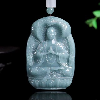 【玲瓏閣】附證書 天然A貨翡翠地藏王菩薩 地藏 地藏王 玉石吊墜 翡翠 玉佛 玉佩 玉佛像 守護神