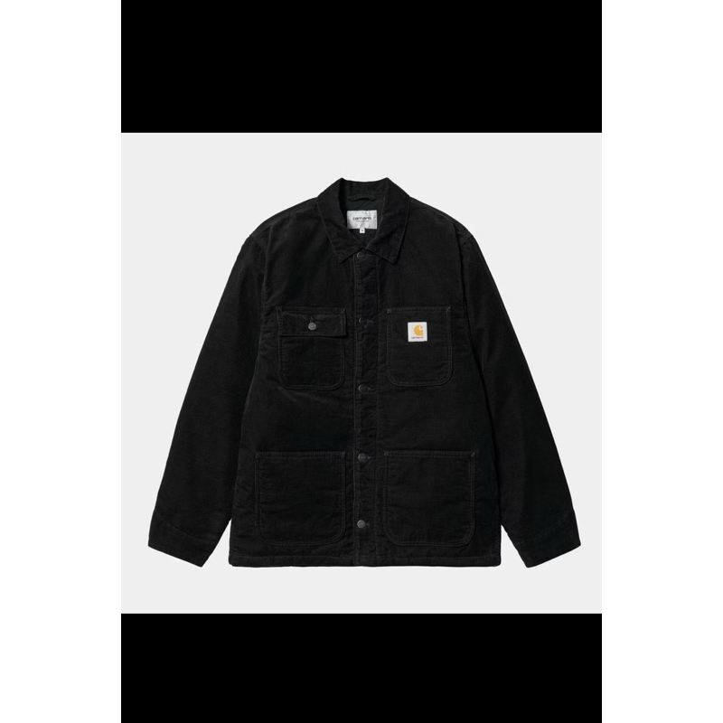 Carhartt 鋪棉 燈芯絨 密西根外套 黑