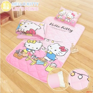 三麗鷗 hello kitty 兒童睡墊 let's picnic 三件組 兒童棉被 冬季睡袋 夏季睡袋 幼兒園棉被組