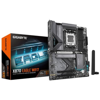 技嘉 X870 EAGLE WIFI7【ATX】AM5腳位/主機板+美光 PRO DDR5-6000 16G 黑 一支