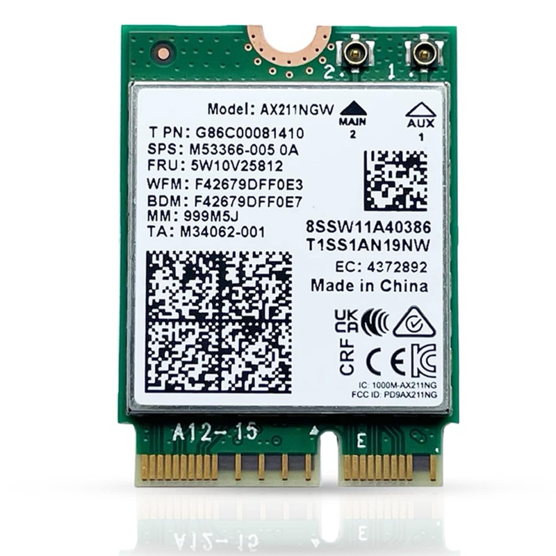 Intel AX211 AX211NGW M.2 無線網卡 筆電用