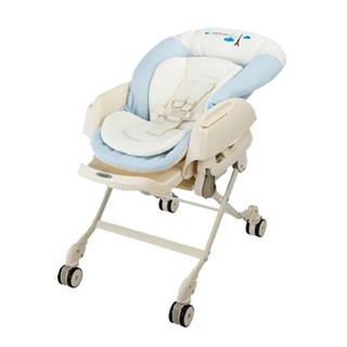 Combi Letto ST 藍色巴黎 電動 安撫餐搖椅｜附餐盤｜0-4歲【麗兒採家】