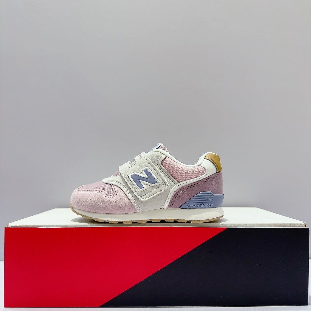 New Balance 996 NB 小童 灰粉 拚色 麂皮 舒適 透氣 寬楦 魔鬼氈 運動 休閒鞋 IZ996RP3