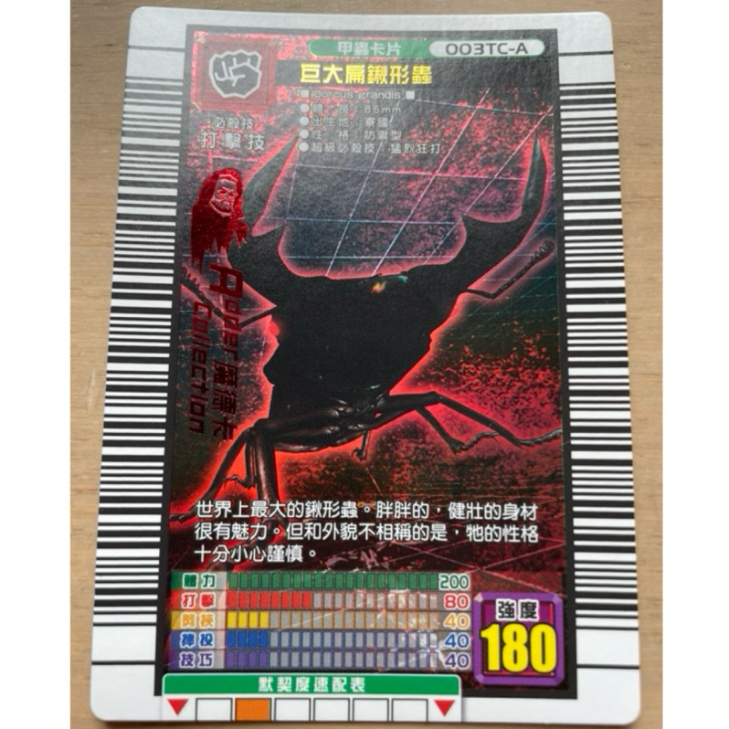舊版 甲蟲王者15彈 魔德巨大扁鍬形蟲（近無損）