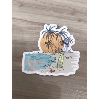 衝浪 Huntington Beach Surf 防水 PVC貼紙 C-14