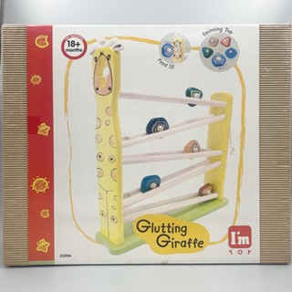 ♣福利出清♣ I'm toy 泰國木製 長頸鹿滾動滑梯 22006