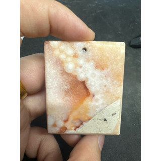 P4948 天然泰國龍宮舍利原礦 白龍宮珊瑚舍利 墜子 無事牌 墜飾 已打孔