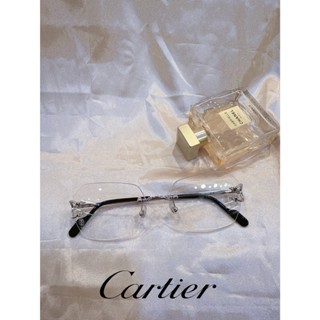 【現貨】麗睛眼鏡【Cartier 卡地亞】可刷卡分期 CT0416O 銀色 光學眼鏡 無邊眼鏡 無邊鏡架 JISOO同款