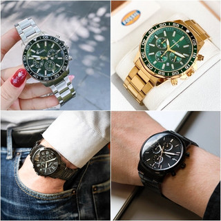 FOSSIL 羅馬時標 紳士簡約時尚 三眼計時鋼錶-44MM 【 Watch On-line Store 】