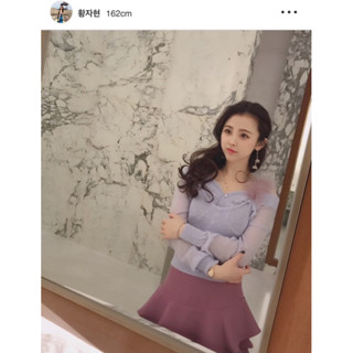 二手正品♡snidel 寶寶藍 羽毛針織衫、外套set
