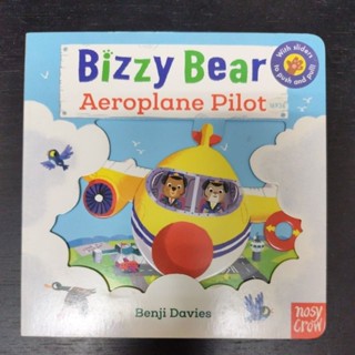 二手童書~英文繪本 Bizzy Bear / Aeroplane Pilot(互動式繪本 推拉書 操作書)