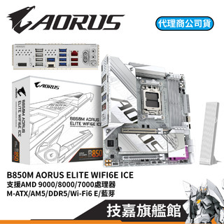 GIGABYTE 技嘉 B850M AORUS ELITE WIFI6E ICE AMD AM5腳位 M-ATX 主機板