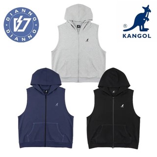 現貨 帝安諾-實體店面 KANGOL 背心 黑 灰 深藍 小LOGO 連帽背心 經典款 保暖 63551482