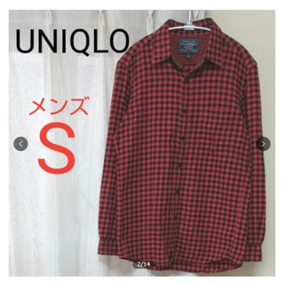 UNIQLO 復古 古著 格紋襯衫 紅 藍 S號 二手