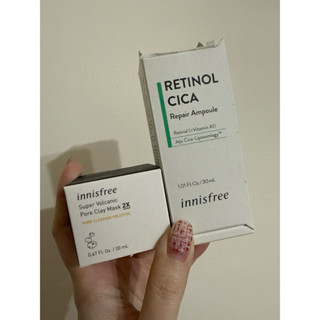二手全新～innisfree超級火山泥毛孔潔淨面膜 A醇淨膚超修護安瓶