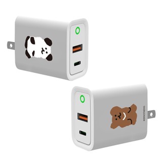 【TOYSELECT】DINOTAENG經典-Bobo變裝USB3.0+PD20W雙孔充電器