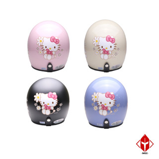 evo 安全帽 ca-309 hello kitty 小花kt 多色可選 半罩 半拆洗 卡通圖案 正版授權