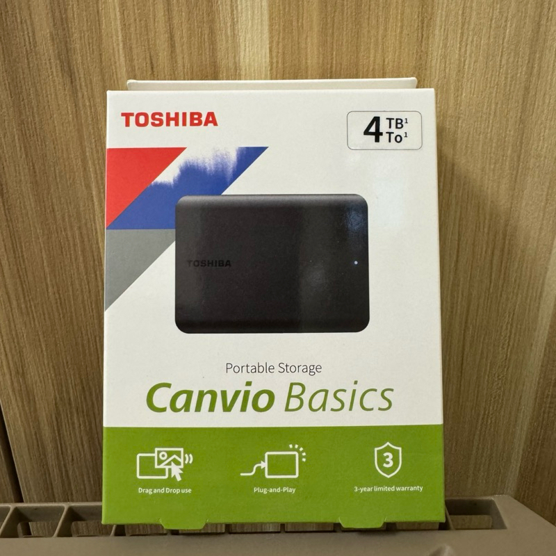 TOSHIBA 東芝 Canvio Basics 4TB 2.5吋 行動硬碟