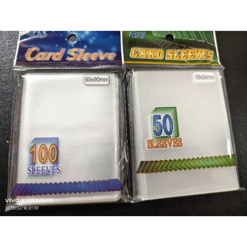 rss card sleeves [In-stock] RSS Made in Taiwan Transparent card sleeves 65x90mm 100pcs PTCG main image 0