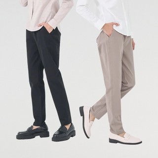 GIORDANO 女裝鬆緊腰修身休閒卡其褲【多色任選】05429229