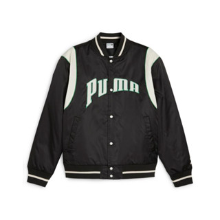 PUMA 外套 流行系列 TEAM FANBASE 瘦子 彪馬 棒球外套 運動 休閒 帥氣 黑白 62369101