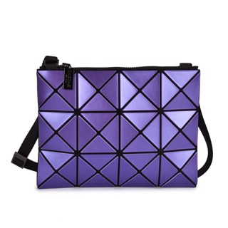 ISSEY MIYAKE三宅一生BAO BAO金屬感3x4斜揹包(紫色)390112-81｜GoBrand購名牌