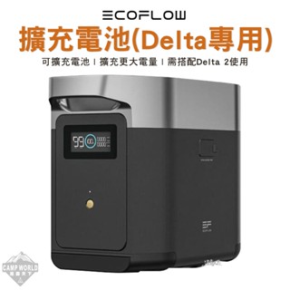 行動電源 【逐露天下】 ECOFLOW Delta 2 戶外儲能電源 擴充電池 儲能 1024Wh 可攜式 露營