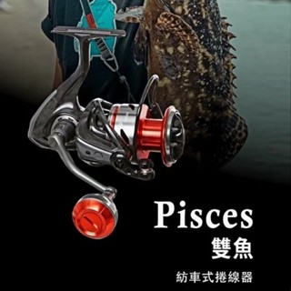 💗 甜心小站 okuma 2025新款雙魚座 Pisces 紡車式捲線器 全碳纖銀紅色