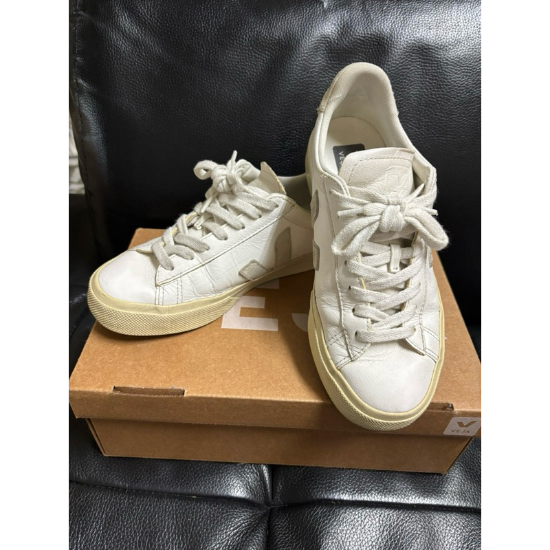 《二手》 VEJA 女生 小白鞋 campo chromefree 37號