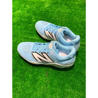 棒球世界全新NEW BALANCEL NB最新款棒球鐵釘鞋 2E L3000SD7特價水藍色