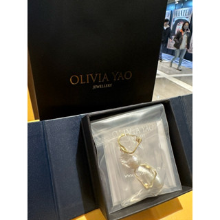 （全新未拆封）OLIVIA YAO Baroque Ripple RIPPLE | 金色巴洛克珍珠耳環