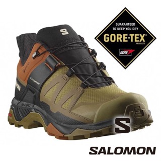 【SALOMON 法國】476852 男低筒登山鞋GT X ULTRA 4『卡其棕/焦糖褐/黑』登山鞋 健行鞋 多功能鞋