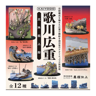 日本/扭蛋/模型/歌川廣重/浮世繪/畫家/公仔/立體/江戶/江戶時代/東海道五十三次/名所江戶百景