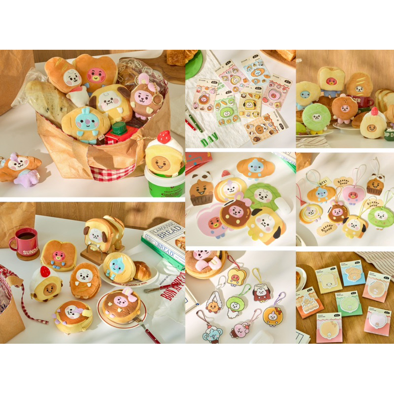 ［9091］正品 韓國BT21 bakery烘焙系列BT21 娃娃BT21吊飾 零錢包 行李吊牌 貼紙 滑鼠墊 韓國代購