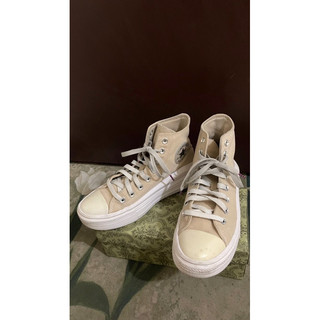 ｜Chuck Taylor All Star｜奶茶色厚底高筒帆布鞋