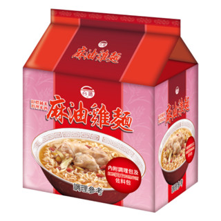 臺酒紅標米酒麻油雞麵(包)200g克 x 3【家樂福】