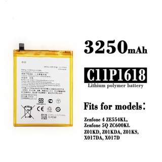 適用ASUS華碩ZenFone4電池Z01KD ZE554KL手機C11P1618內建電池