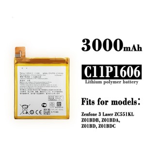 適用於華碩Zenfone 3 Laser/ZC551KL手機充電池C11P1606工廠批發