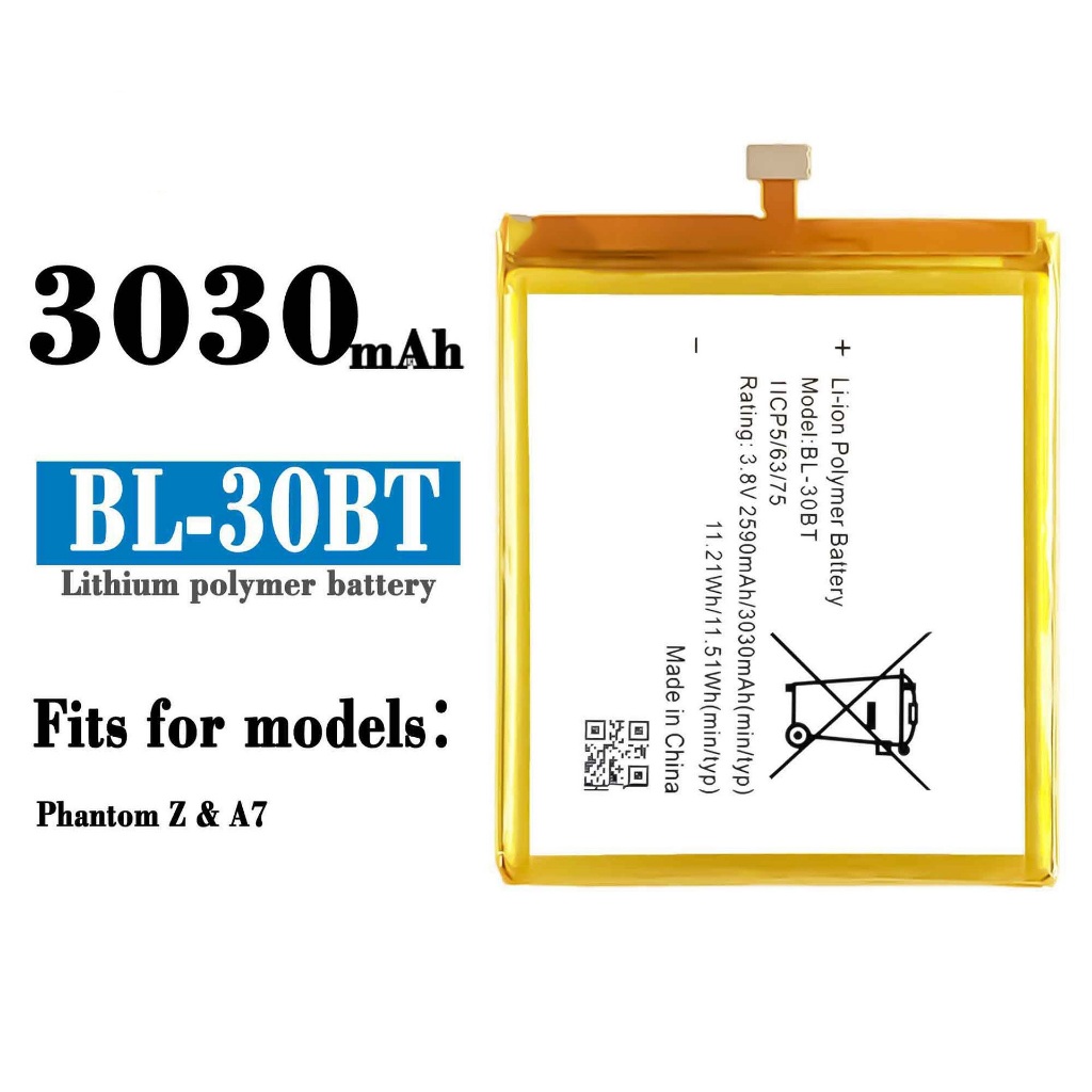 適用傳音Tecno phantom Z A7手機BL-30BT大容量內置電池板 全新