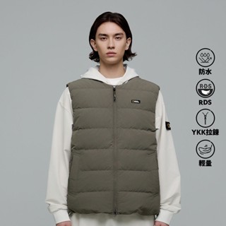 【國家地理服飾】男女同款 HERON 輕量羽絨背心 - 摩卡色(鵝絨升級款)