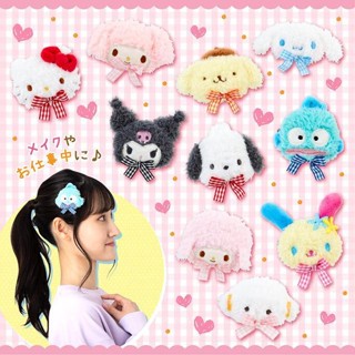 ♥小公主日本精品♥ Kitty 美樂蒂 酷洛米 大耳狗 布丁狗 帕洽狗 人魚漢頓 綿羊 小麥粉 造型前髮夾 造型髮圈~3